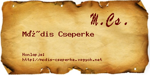 Módis Cseperke névjegykártya